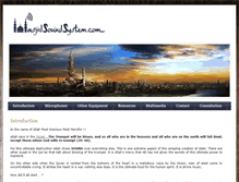 Tablet Screenshot of masjidsoundsystem.com